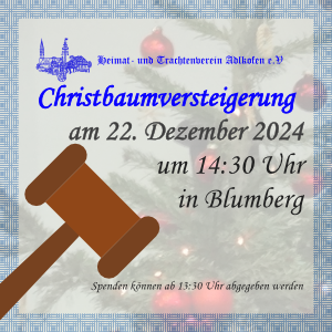 Christbaumversteigerung